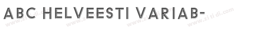 ABC Helveesti variab字体转换